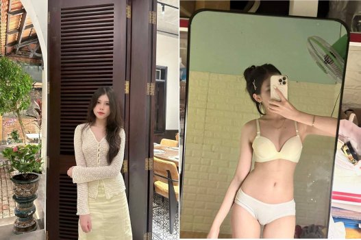Cô gái gợi cảm mơn trớn với những khoái cảm không thể cưỡng lại